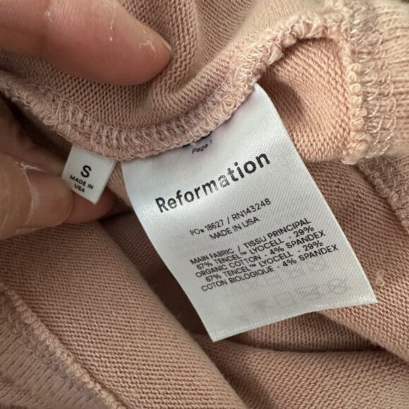 Reformation Mock Neck Pullover Sweater Pleated Long Balloon Sleeves Made In USA - Picture 14 of 15